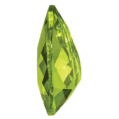 Gemstone Peridot Aa Quality 9X6mm Pear Checkerboard