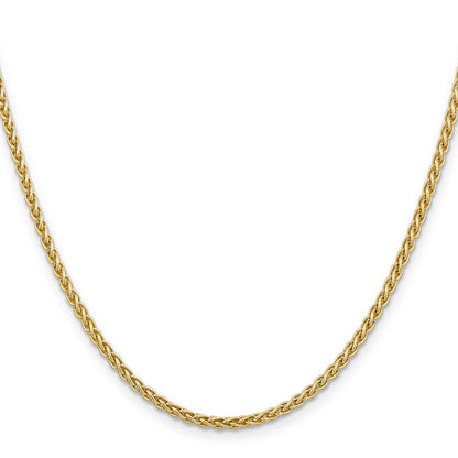 14K Yellow Gold 22 Inch 2.8mm Spiga With Lobster Clasp Chain Necklace
