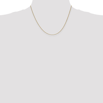 14K Yellow Gold .85mm Spiga With Lobster Clasp Chain Necklace