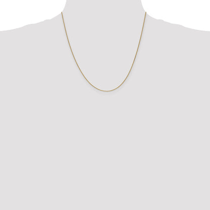 14K Yellow Gold .85mm Spiga With Lobster Clasp Chain Necklace