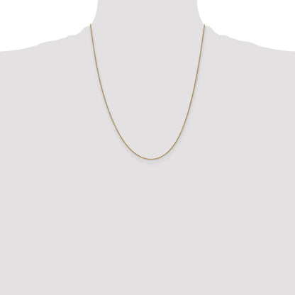 14K Yellow Gold .85mm Spiga With Lobster Clasp Chain Necklace