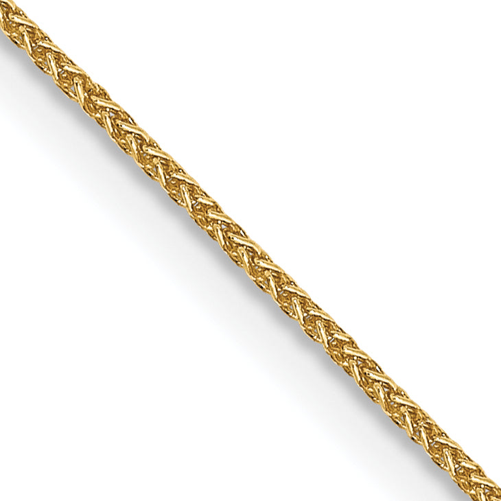 14K Yellow Gold .85mm Spiga With Lobster Clasp Chain Necklace