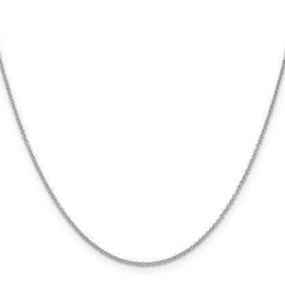 14K White Gold 14 Inch 1.2mm Cable With Lobster Clasp Chain Necklace