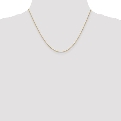 14K Yellow Gold 1.2mm Cable With Lobster Clasp Chain Necklace