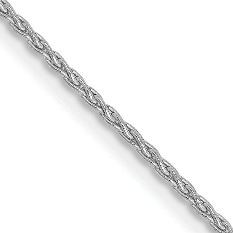 14K White Gold 22 Inch 1.2mm Parisian Wheat With Lobster Clasp Chain Necklace