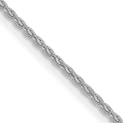 14K White Gold 30 Inch 1.2mm Parisian Wheat With Lobster Clasp Chain Necklace