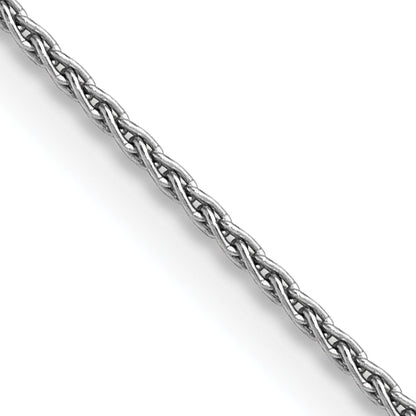 14K White Gold 14 Inch 1.5mm Parisian Wheat With Lobster Clasp Chain Necklace