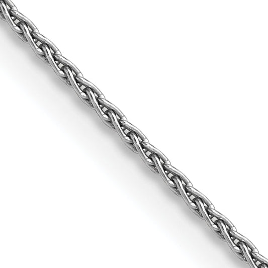 14K White Gold 18 Inch 1.5mm Parisian Wheat With Lobster Clasp Chain Necklace