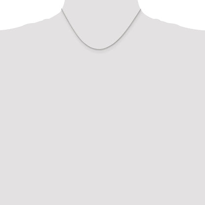 14K White Gold 16 Inch 1.5mm Diamond-Cut Parisian Wheat With Lobster Clasp Chain Necklace