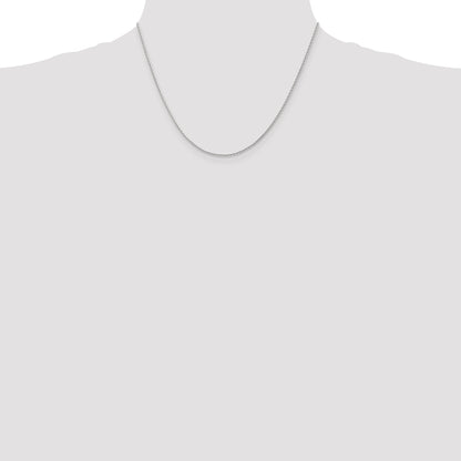 14K White Gold 18 Inch 1.5mm Diamond-Cut Parisian Wheat With Lobster Clasp Chain Necklace