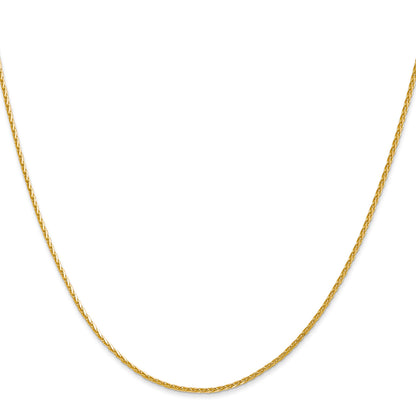 14K Yellow Gold 30 Inch 1.5mm Diamond-Cut Parisian Wheat With Lobster Clasp Chain Necklace