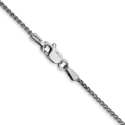 14K White Gold 14 Inch 1.25mm Spiga With Lobster Clasp Chain Necklace