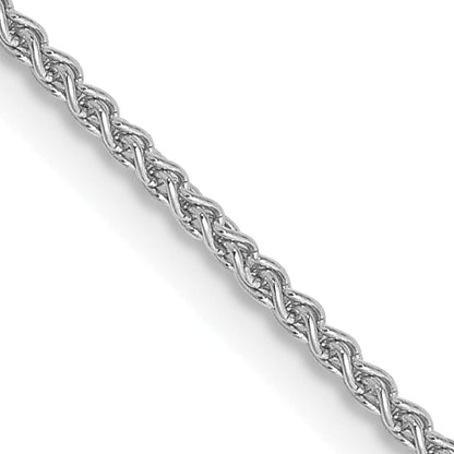 14K White Gold 14 Inch 1.25mm Spiga With Lobster Clasp Chain Necklace