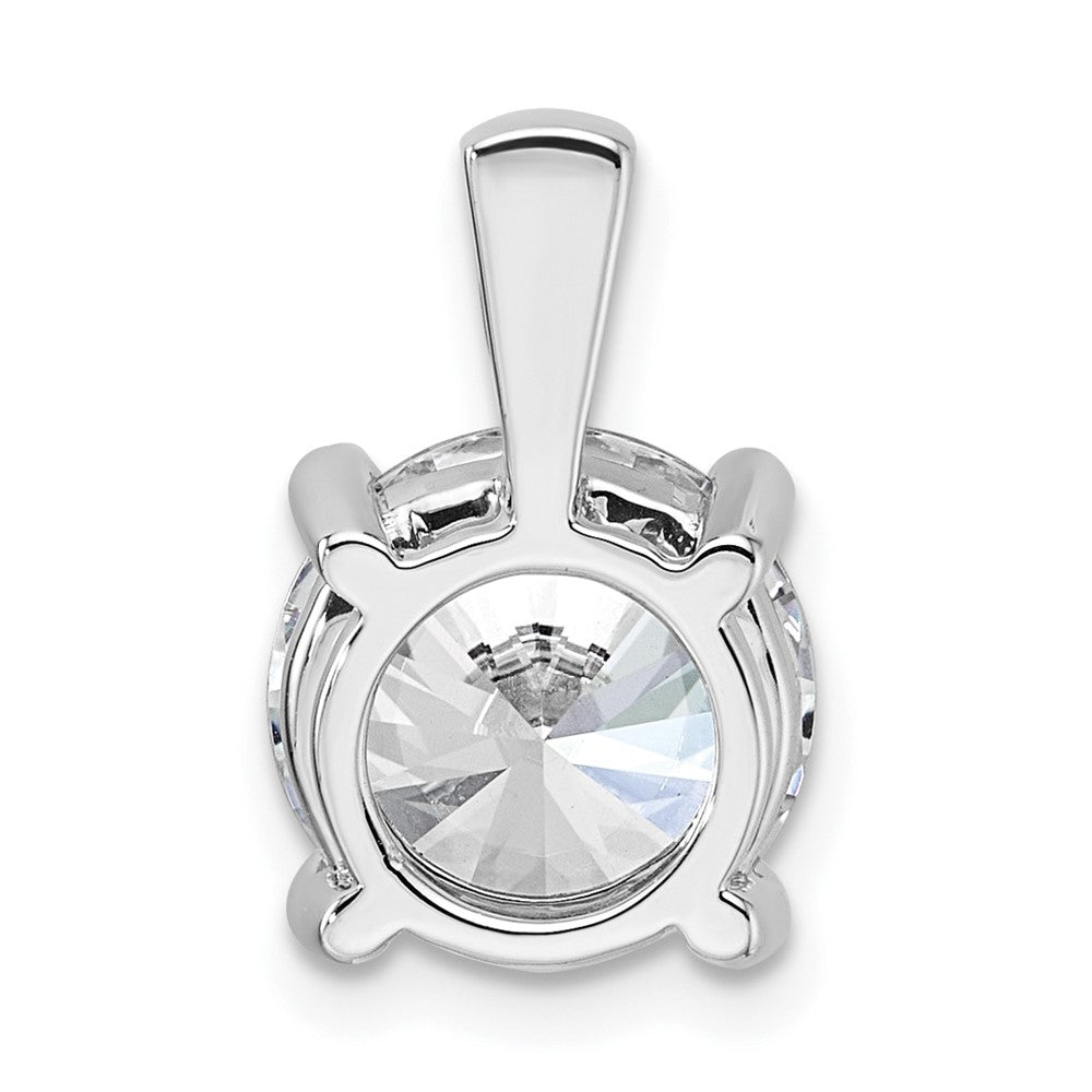 14k White Gold 4 Ct. Certified Lab Grown Diamond VS/SI+ G+ Round Complete Four Prong Pendant