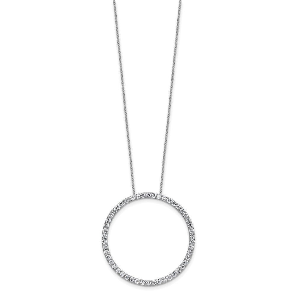 14K White Gold True Origin 2 Carat Lab Grown Diamond Vs Def 18 Inch Eternity Pendant Necklace