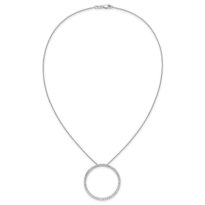 14K White Gold True Origin 2 Carat Lab Grown Diamond Vs Def 18 Inch Eternity Pendant Necklace