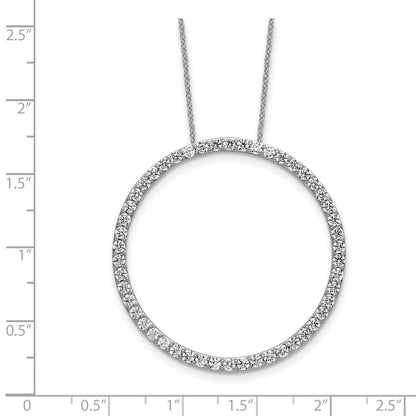 14K White Gold True Origin 2 Carat Lab Grown Diamond Vs Def 18 Inch Eternity Pendant Necklace