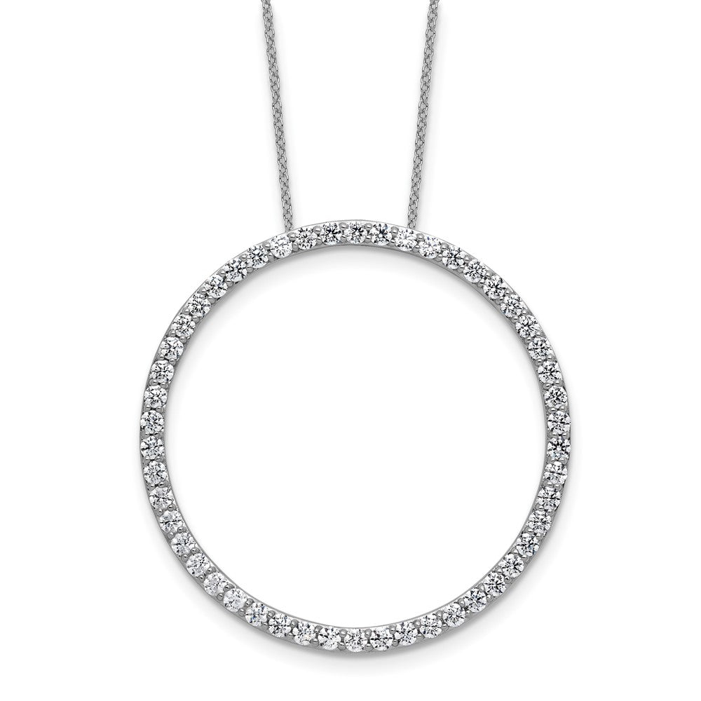 14K White Gold True Origin 2 Carat Lab Grown Diamond Vs Def 18 Inch Eternity Pendant Necklace