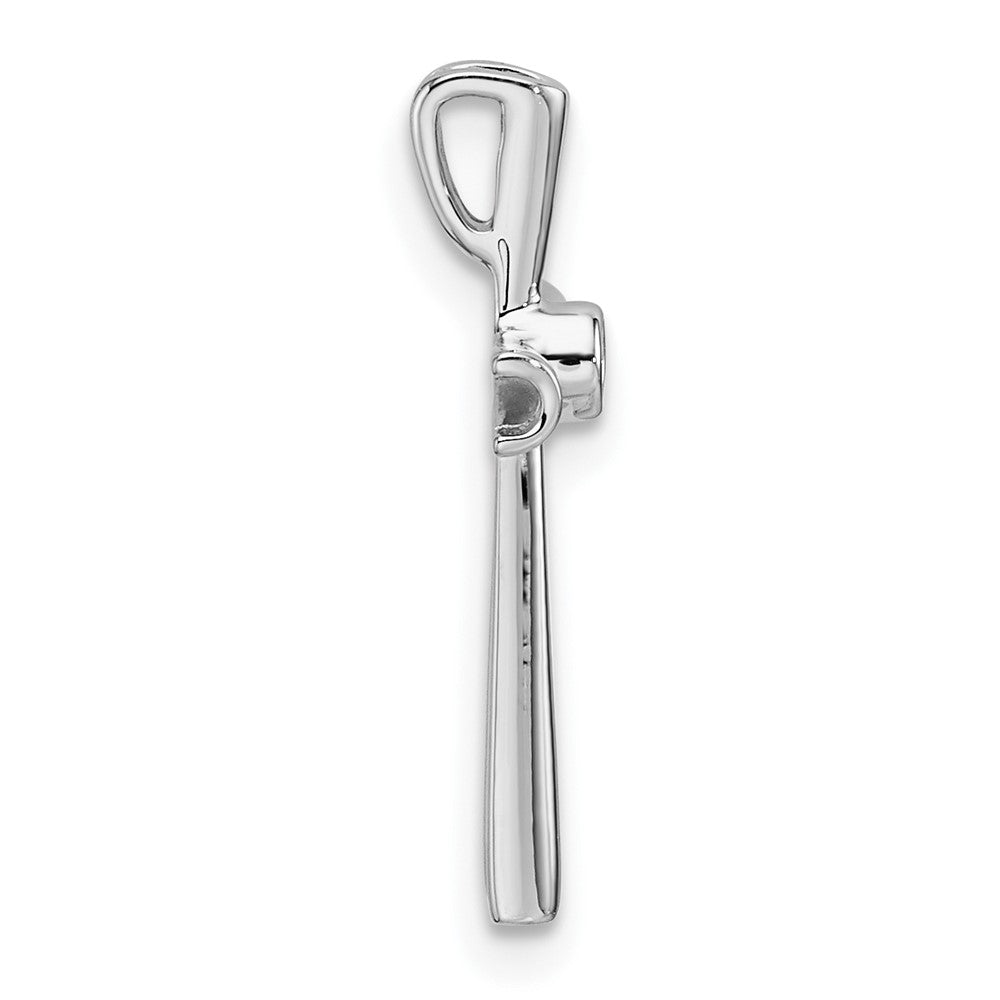 10K White Gold 10K Cross Chain Slide Mounting
