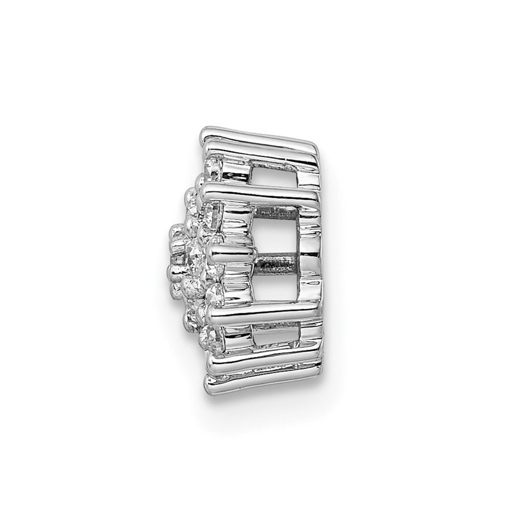 14k White Gold 1/4 Ct. Lab Grown Diamond VS/SI+ G+ Chain Slide Pendant