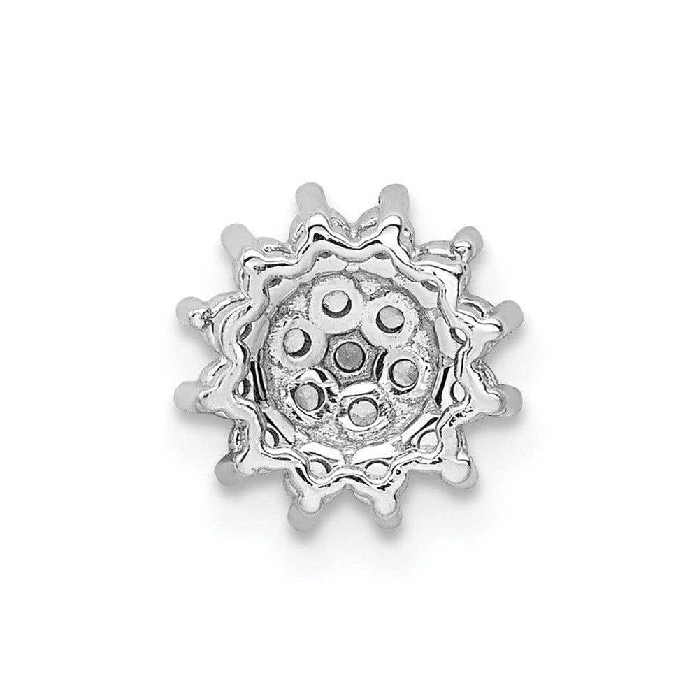 14k White Gold 1/4 Ct. Lab Grown Diamond VS/SI+ G+ Chain Slide Pendant