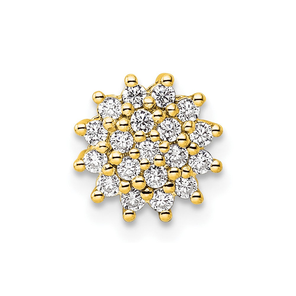 14k Yellow Gold 1/4 Ct. Lab Grown Diamond VS/SI+ G+ Chain Slide Pendant