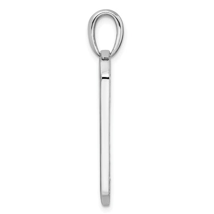 14K White Gold True Origin Men'S 3/4 Carat Lab Grown Diamond Vs D E F Dog Tag Pendant