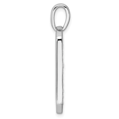 14K White Gold True Origin Men'S 1/2 Carat Lab Grown Diamond Vs D E F Cross Dog Tag Pendant