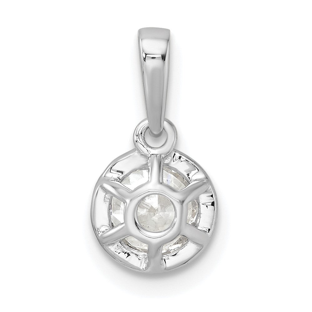 14K White Gold True Origin 5/8 Carat Lab Grown Diamond Vs Def 18 Inch Solitaire Pendant Necklace