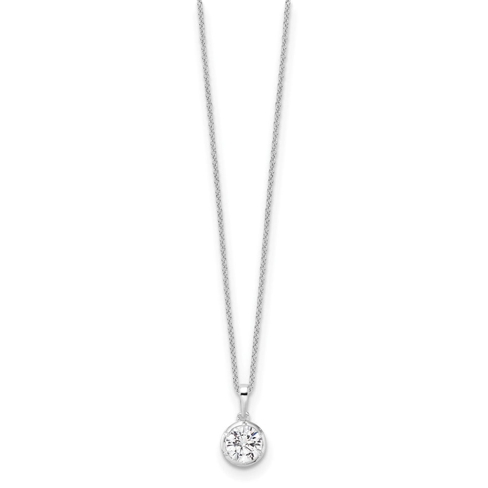 14K White Gold True Origin 1 Carat Lab Grown Diamond Vs Def 18 Inch Solitaire Pendant Necklace