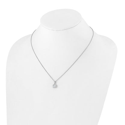 14K White Gold True Origin 1 Carat Lab Grown Diamond Vs Def 18 Inch Solitaire Pendant Necklace