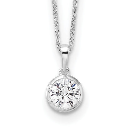 14K White Gold True Origin 1 Carat Lab Grown Diamond Vs Def 18 Inch Solitaire Pendant Necklace