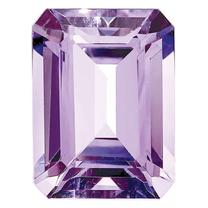 Gemstone Rose De France Quartz Aa Quality 12X10mm Emerald Cut