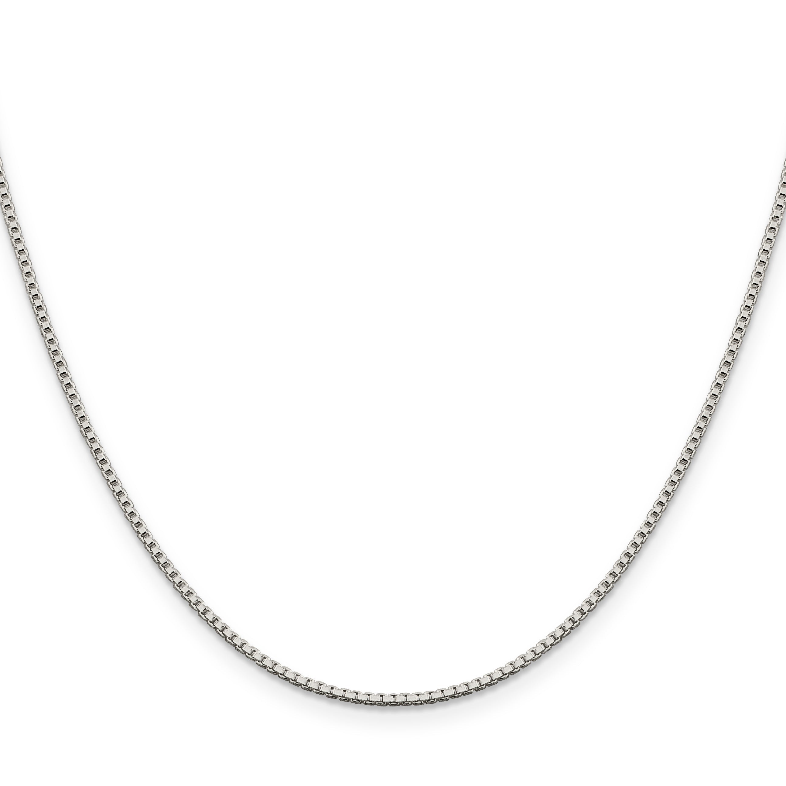 36 Inch Sterling Silver 1.4mm Box Chain Necklace