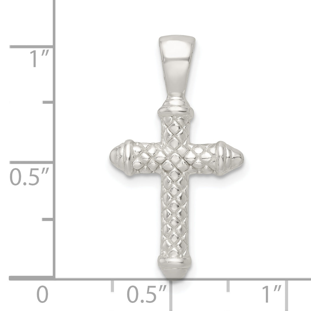 Sterling Silver Polished Cross Pendant