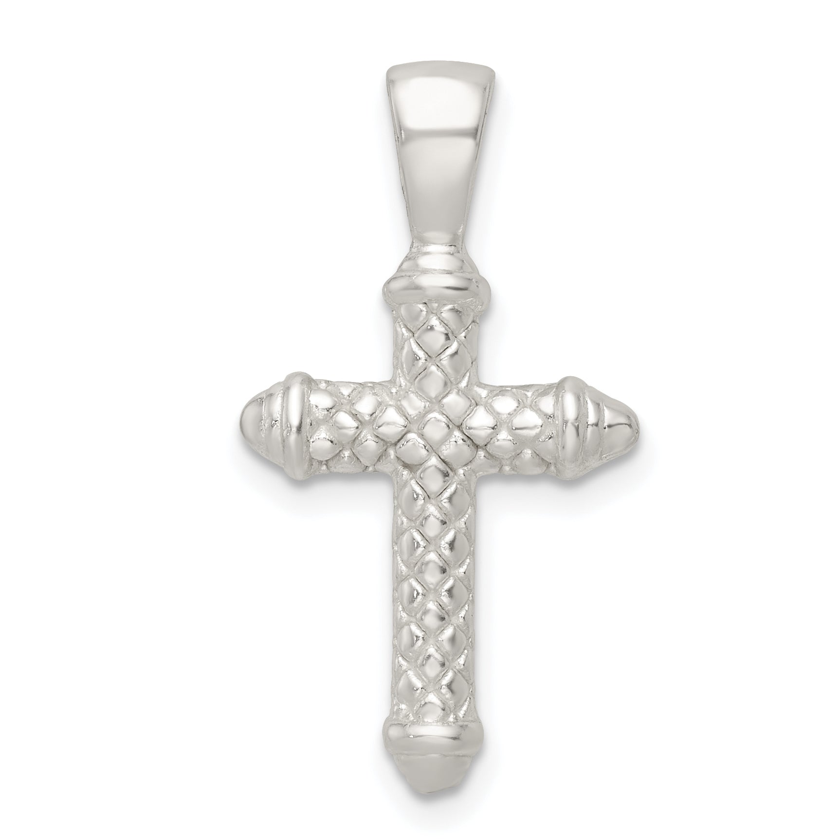 Sterling Silver Polished Cross Pendant