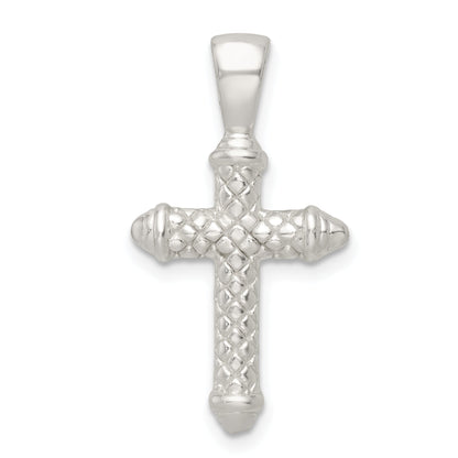 Sterling Silver Polished Cross Pendant