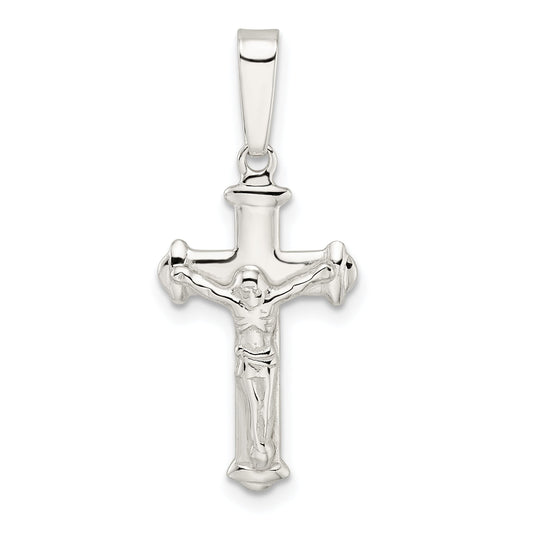 Sterling Silver Polished Crucifix Pendant