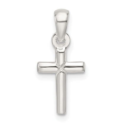 Sterling Silver Polished Cross Pendant
