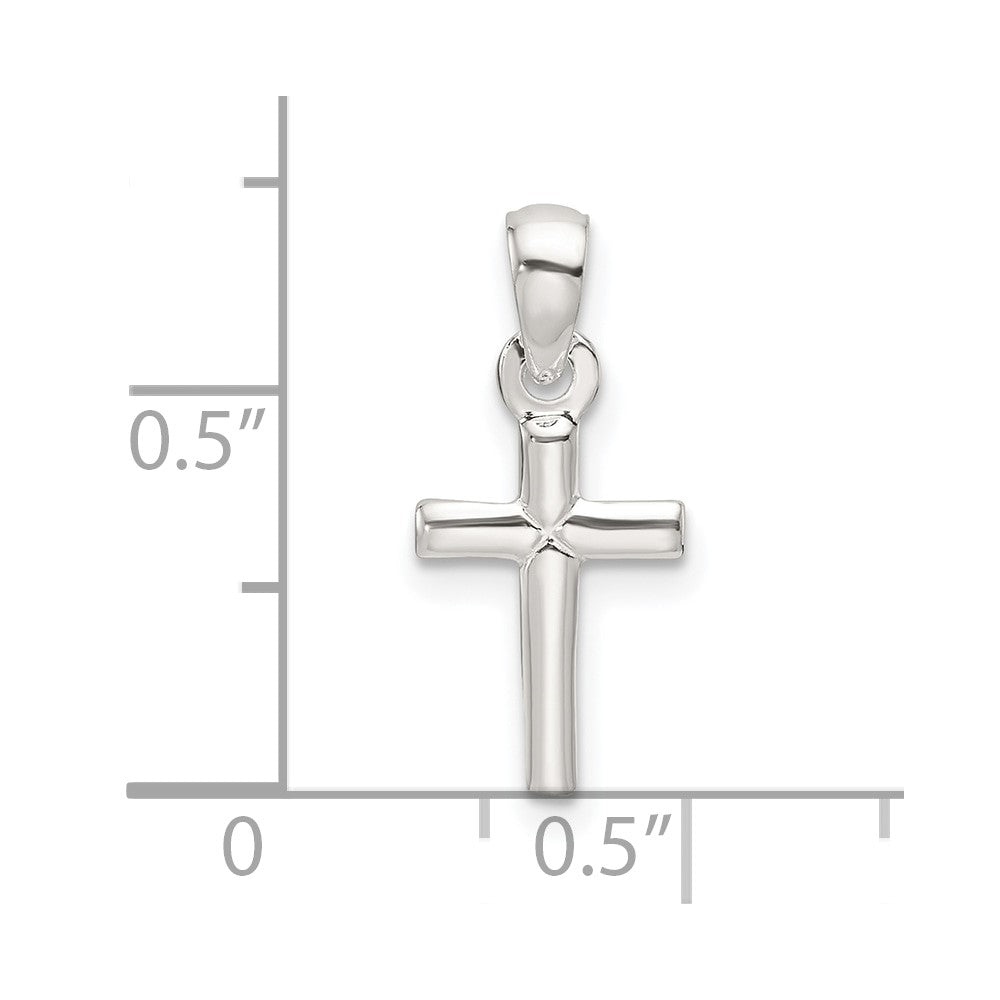 Sterling Silver Polished Cross Pendant