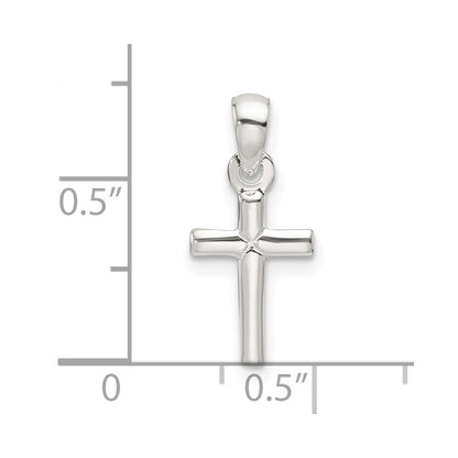 Sterling Silver Polished Cross Pendant