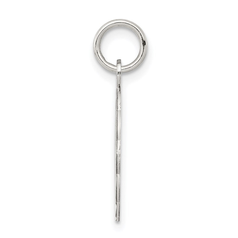Sterling Silver Rhodium-Plated St. Christopher Medal Charm