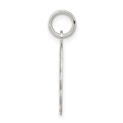 Sterling Silver Rhodium-Plated St. Christopher Medal Charm
