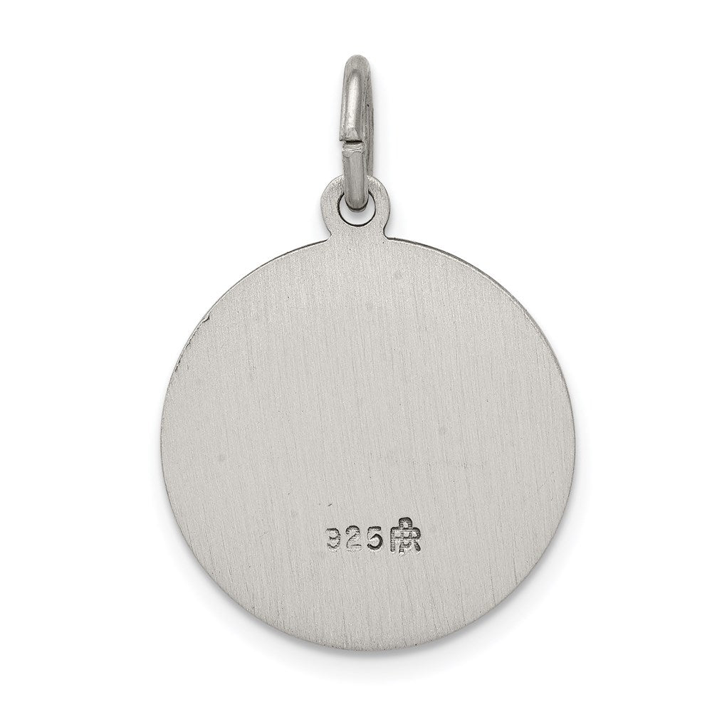 Sterling Silver Antiqued Saint Matthew Medal
