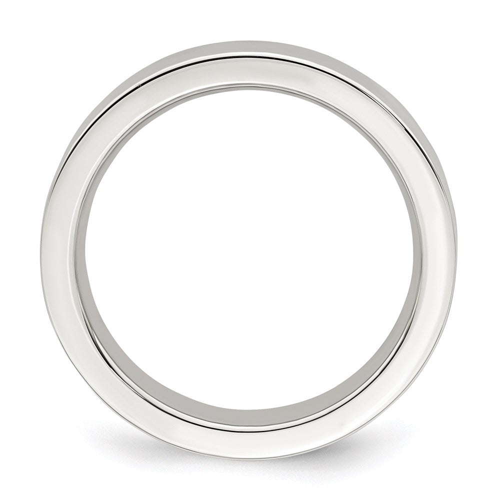 Sterling Silver 4mm Comfort Fit Flat Size 4.5 Band