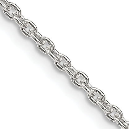 22 Inch Sterling Silver 2.25mm Cable Chain Necklace
