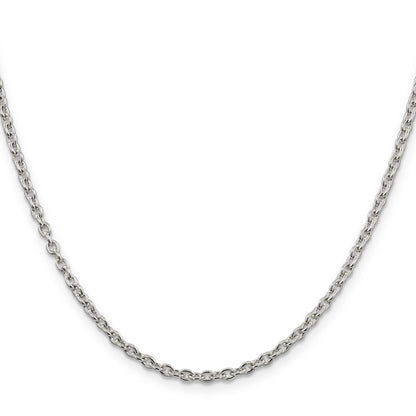 16 Inch Sterling Silver 2.75mm Cable Chain Necklace