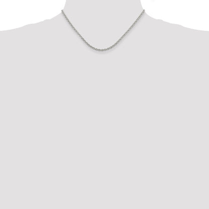 16 Inch Sterling Silver 2.75mm Cable Chain Necklace