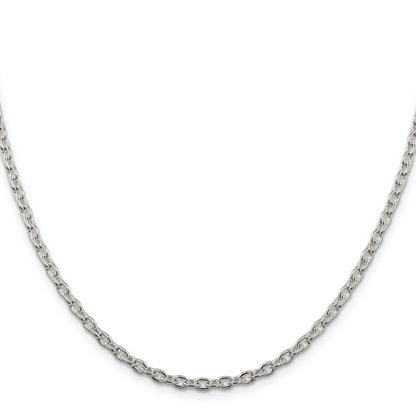 36 Inch Sterling Silver 3.5mm Cable Chain Necklace