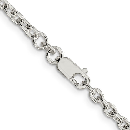 36 Inch Sterling Silver 3.5mm Cable Chain Necklace